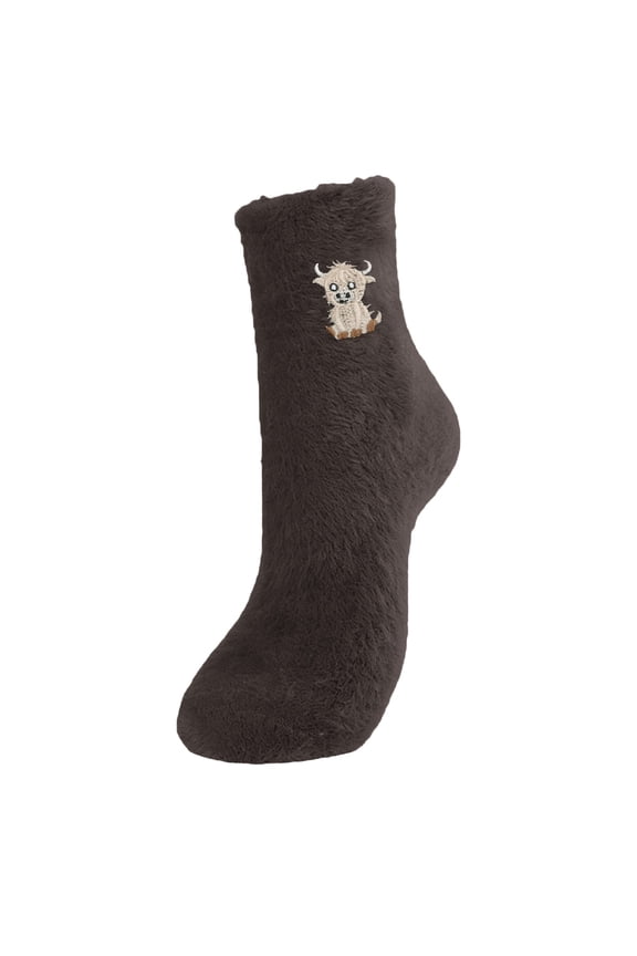 Women's Winter Thick Warm Mid-Tube Socks Wool Polyester Elastic Cute Australian Fleece Home Indoor Outdoor Floor Wear Moisture-Wicking Odor-Resistant Footwear