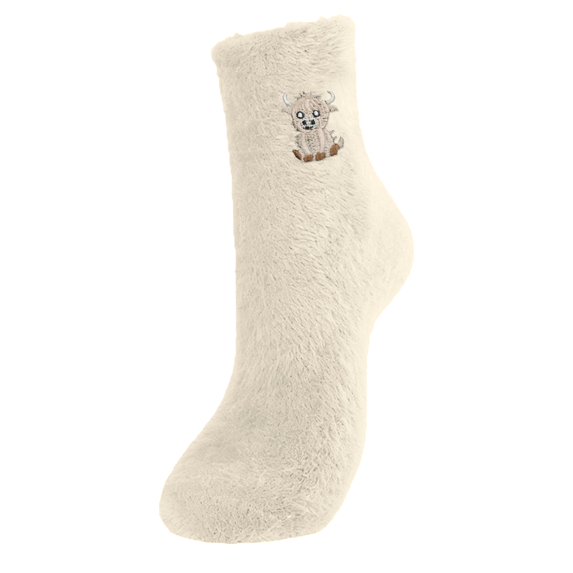 WEGFTDUOP Women's Winter Thick Warm Mid-Tube Socks Wool Polyester Elastic Cute Australian Fleece Home Indoor Outdoor Floor Wear Moisture-Wicking Odor-Resistant Footwear
