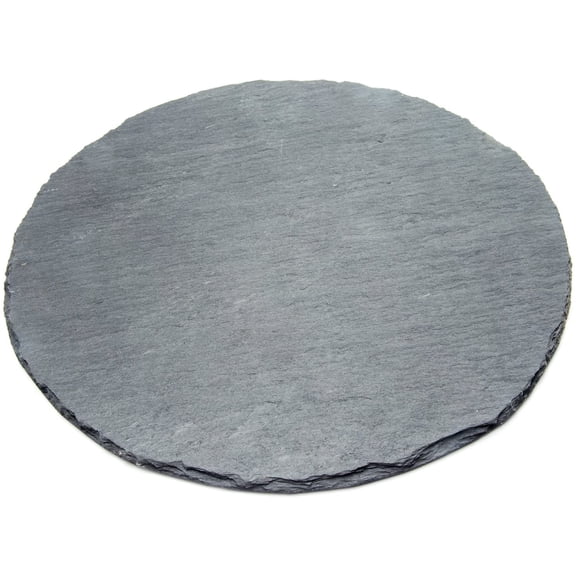 WEGOLY-3808 Slate Cheese Board, Round Gray, 12 x 12 x 0.25 inches
