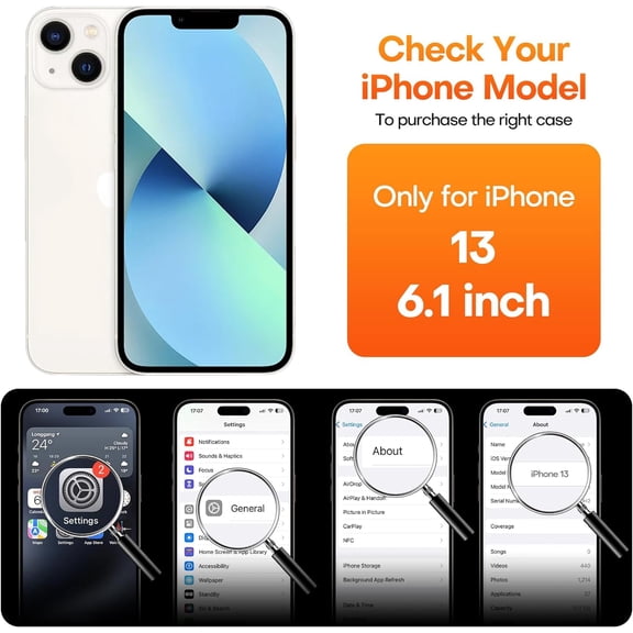 WEGOLY-Magnetic Guard Designed for iPhone 13 Case [Camera Protection] [Military Grade Drop Tested] [Compatible with MagSafe] Slim Translucent Matte Phone Case (6.1") - Black