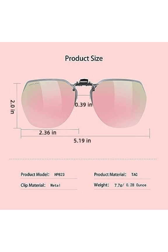 -Night Driving Glasses and sunglasses Clip-On, Polarized Glare Reduce, High Definition Vision