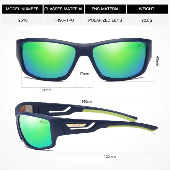 WEGOLY-Polarized Sports Sunglasses TR90 Unbreakable Frame for Men Women Running Cycling Baseball