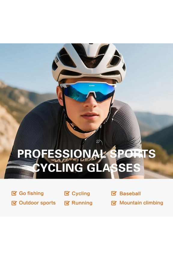 -Sports Cycling Sunglasses for Men: Lightweight UV Protection Polarized Sun Glasses for Youth Baseball Softball Running