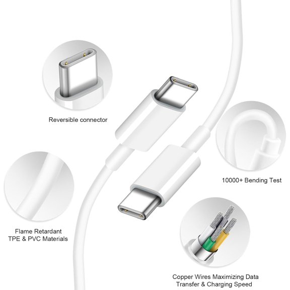 WEGOLY-iPhone 17 16 15 Charger Fast Charging 30W USB C Chargers Block Type C Charger 2 Pack 6FT Cord for iPhone 17/17 Plus/17 Pro Max/Air/16/16 Plus/16 Pro Max/15 Pro Max/iPad Pro/Samsung