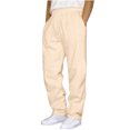 thumbnail image 1 of WEHRUIP Mens Lightweight Sweatpants Elastic Waist Drawstring Straight Leg Sweat Pants Workout Athletic Trousers with Pockets, 1 of 4