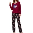 thumbnail image 1 of WEHUSE Christmas Pajamas Womens Long Sleeve Sleepwear Holiday Matching Pjs Comfy Long Pants Lounge Set, 1 of 7