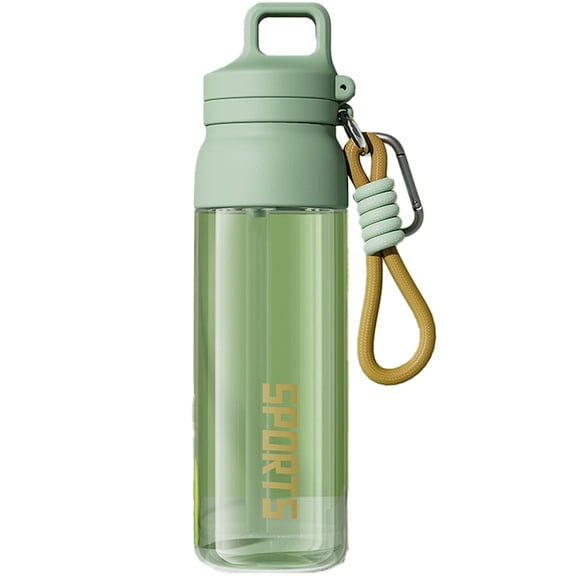 WEHUSE Clear Tritan Plastic Water Bottle with Straw, BPA-Free Sports Water Bottle, Great for Travel, 24 Oz