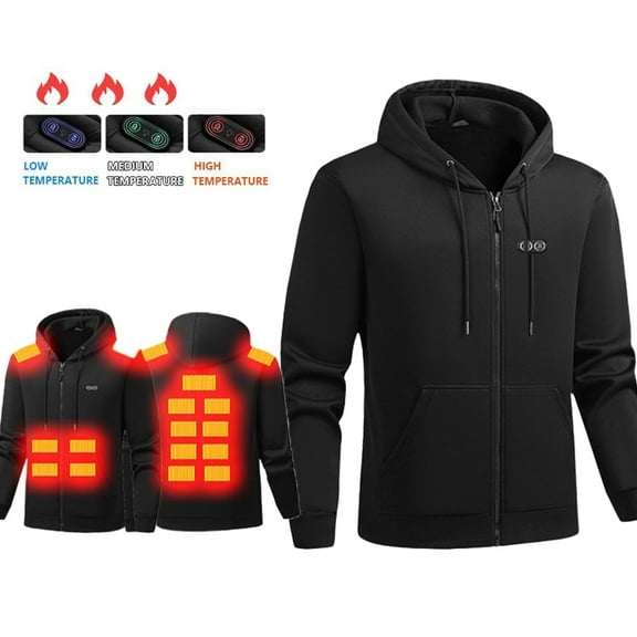 WEHUSE Heated Jacket for Men Women, Men's Winter Jackets Soft Shell Electric Heated Coat