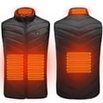 thumbnail image 1 of WEHUSE Heated Vest for Men and Women, Carbon Fiber Electric Heating Vest, 4 Heating Zones, 3 Heat Settings, USB Rechargeable Windproof Waterproof, 1 of 7