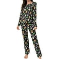 thumbnail image 1 of WEHUSE Pajamas Women's Long Sleeve Pj Set Soft 2 Piece Loungewear Sleepwear with Jogger Pants, 1 of 7