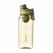 WEHUSE Plastic Water Bottle with Carry Handle, Reusable, BPA Free Sports Water Bottle for Travel, School, Outdoors, and Gym, 25oz