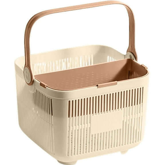 WEHUSE Portable Shower Caddy Basket Plastic Cleaning Caddy Organizer Storage Tote with Handle for Bathroom, College, Dorm Room Essentials