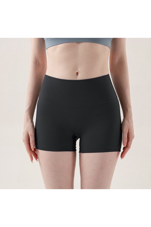 Women's High Waist Workout Shorts Breathable Elastic Lounge Yoga Shorts Quick-drying