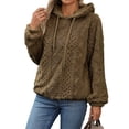 thumbnail image 1 of WEHUSE Womens Hoodies Casual Long Sleeve Drawstring Pullover Tops Loose Hooded Sweatshirt, 1 of 5