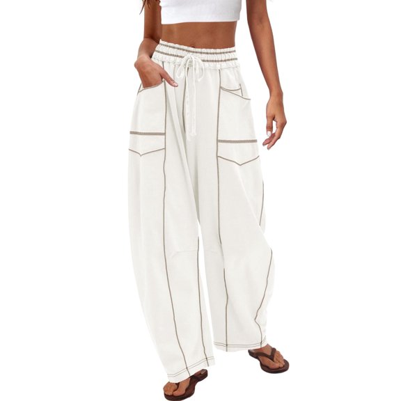 WEHUSE Womens Sweatpants Fall Baggy Wide Leg Sweatpant Straight Leg Sweat Pants