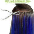 thumbnail image 1 of WEIF-Hair Extension Tools Kit, Stainless Steel Hair Extensions Micro Bead Bead Closer and Remover Pliers Set, 4 Hook Needle Pulling Loop Tool Set (Silvery), 1 of 4