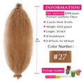 thumbnail image 1 of WEIF-Springy Afro Twist Hair 30 Inch 2 Packs, Afro Twist Hair Pre Fluffed Spring Twist Hair Pre Separated Wrapping Hair for Soft Locs Hair Extensions (30 Inch (Pack of 2), 27#), 1 of 4