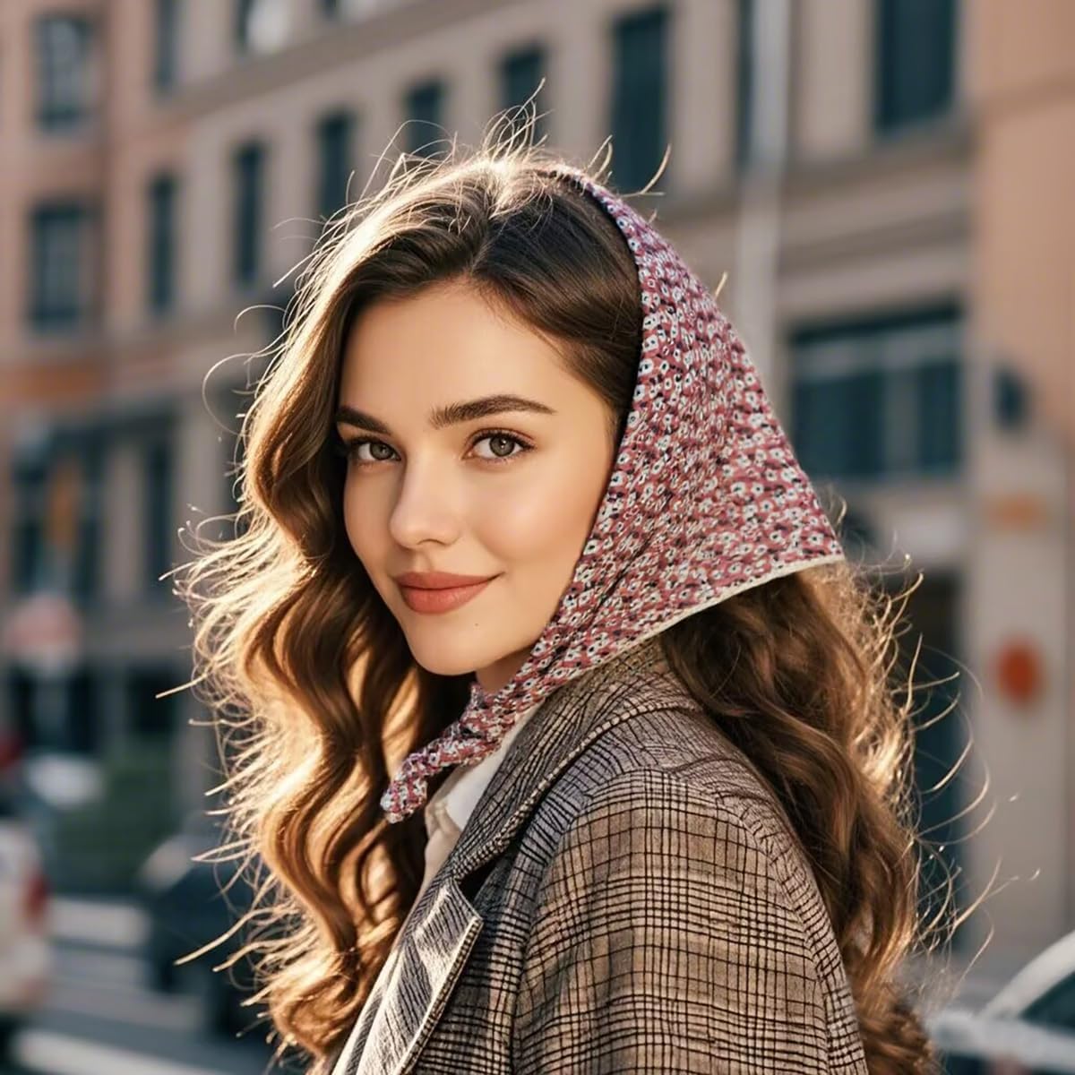 WEIFEI-2 Pack Large Cotton Bandana Headband, Head Wrap 