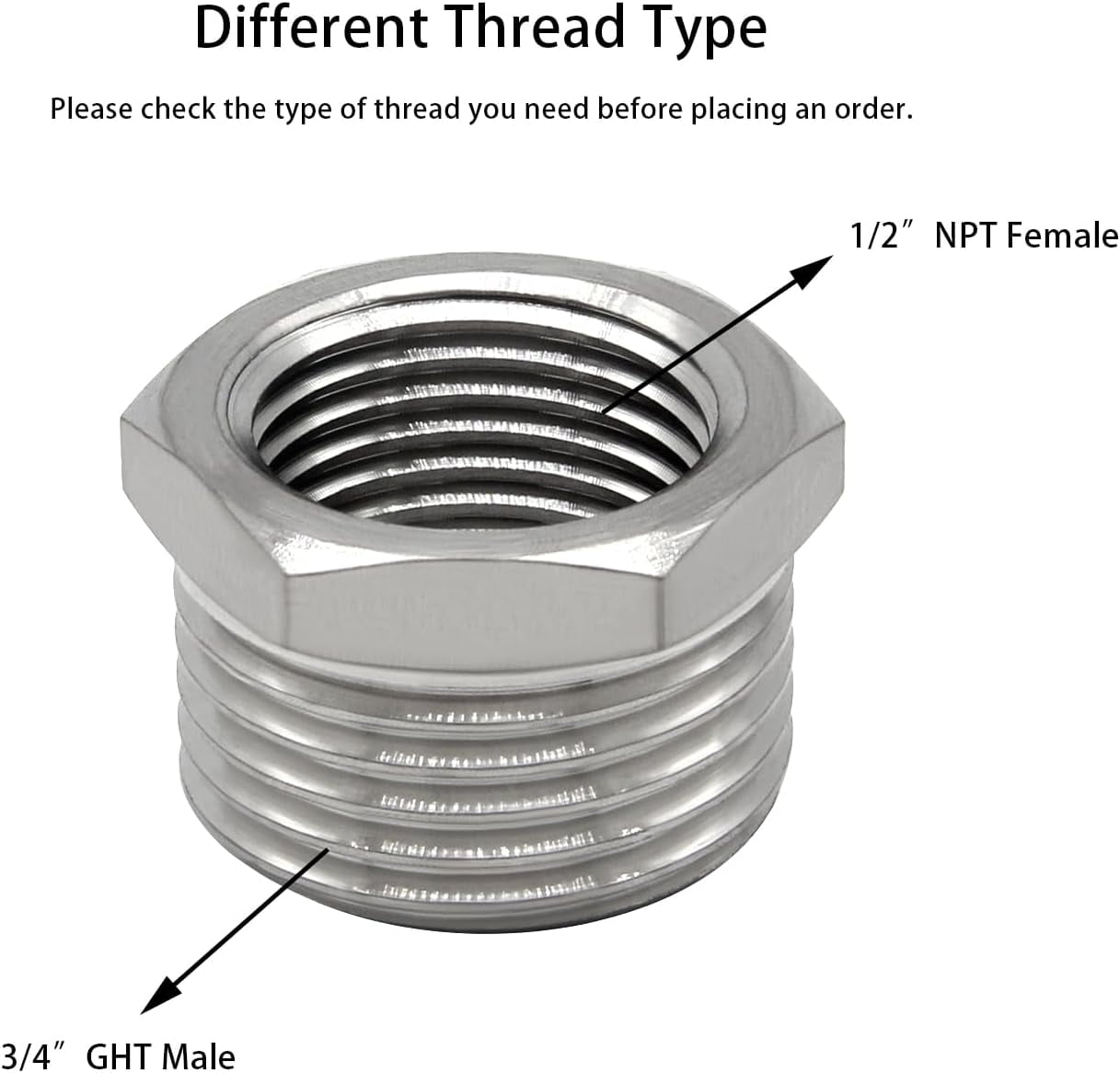 WEIFEI-2PCS Garden Hose Adapter Connector 3/4