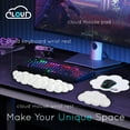 thumbnail image 1 of WEIFEI-Cloud Wrist Rest for Computer Keyboard Arm Wrist Rest with Non-Slip Base Extended Wrist Rest Ergonomic Memory Foam for Keyboard and Mouse Typing Pain Relief, Office, Gaming, Computer (clou, 1 of 4
