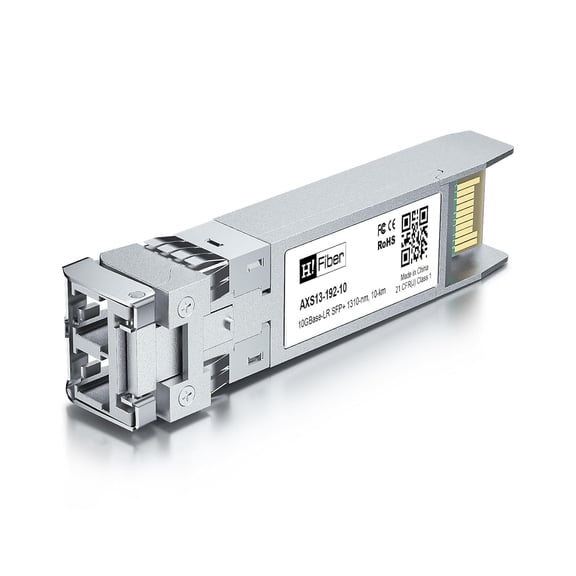 WEIFEI-H!Fiber 10G Single Mode SFP+ LC Module, 10GBase-LR Fiber Transceiver for Cisco SFP-10G-LR, Meraki MA-SFP-10GB-LR, Ubiquiti UniFi UF-SM-10G, Mikrotik, Netgear, D-Link (SMF,1310nm,10km,DDM)