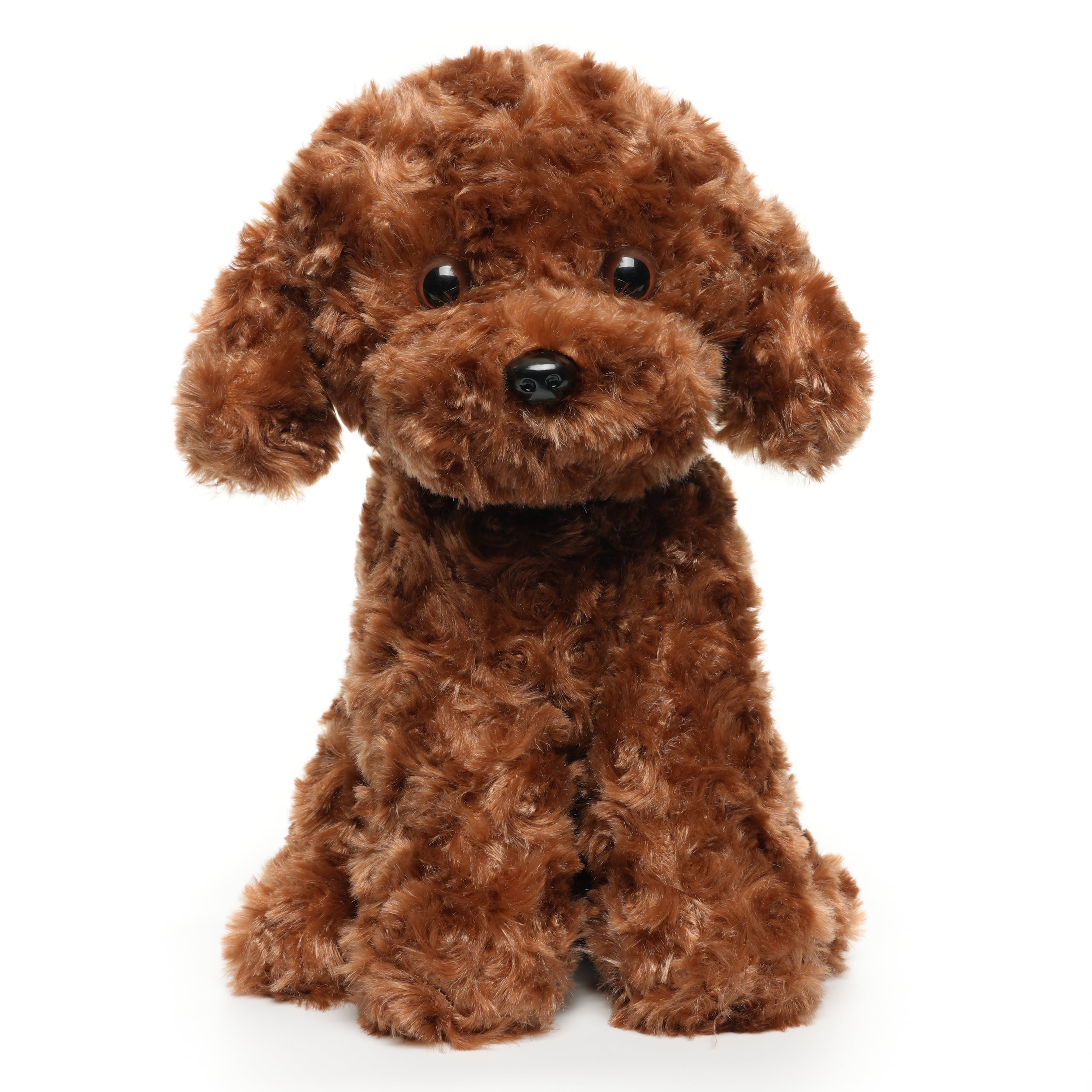 WEIGEDU Adorable Fluffy Red Standard Poodle Stuffed Animals