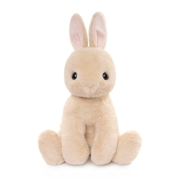 WEIGEDU Beige Soft Rabbit Easter Bunny Stuffed Animals Plush Toy with faux fur, 17.3 inches