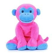 WEIGEDU Pink and Blue Unique Ape Monkey Stuffed Animals Plush Toys, Soft Cute Monkey Orangutan Toys, 7.9 inches