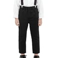 thumbnail image 1 of WEIGFI Child Boys Formal Dressy Pants Classic Flat Front School Trousers Kids Youth Comfortable Stretch Fit Holiday Solid Color Slacks, 1 of 4