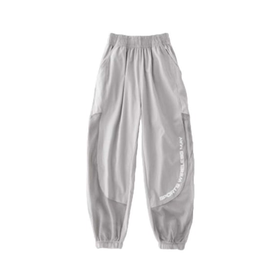 WEIGFI Child Boys Mesh Pants For Active Kids Breathable Sports Joggers Lightweight Comfortable Casual Outdoor Play Summer Spring Trendy Trousers Solid Color Slacks