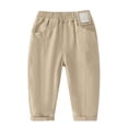 thumbnail image 1 of WEIGFI Child Boys Stretch Denim Pants Kids Comfortable Casual Loose Fit Jeans With Elastic Waist For Outdoor School Daily Wear Stylish Trousers Solid Color Slacks, 1 of 6