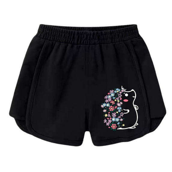 WEIGFI Child Girls Shorts For Active Kids Comfortable Stylish Shorts For Daily Wear School Outdoor Activities Leisure Bottoms