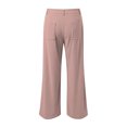 thumbnail image 1 of WEIGFI Child Kids Girl's Solid Color Corduroy Wide Leg Pants Button Front Zipper Straight Pants With Pockets For Teen Youth Boho Trousers Slacks, 1 of 8