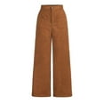 thumbnail image 1 of WEIGFI Child Kids Girl's Solid Color Corduroy Wide Leg Pants Button Front Zipper Straight Pants With Pockets For Teen Youth Trendy Trousers Slacks, 1 of 6