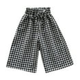 thumbnail image 1 of WEIGFI Child Toddler Baby Girl Boy Classic Pants Plaid Elastic Jogger Gingham Long Pants Summer Fall Wide Leg Pants Versatile Trousers Solid Color Slacks, 1 of 3