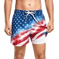 thumbnail image 1 of WEIGFI Child Toddler Boys Swimwear Swim Trunks Ice Print Board Shorts Us National Flag Independence Day Graphic Patriotic Bottoms Elastic Waist Water Play Stylish Beach Bathing Suit,Blue,2-3 Years, 1 of 4
