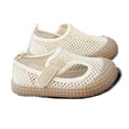 thumbnail image 1 of WEIGFI Children'S Sandals Closed Toe Soft Sole Kindergarten Indoor Summer Mesh Dance Practice Wear Comfort Lightweight Adjustable Strap Funny Holiday Shoes,White,5-5.5 Years, 1 of 4