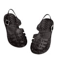 thumbnail image 1 of WEIGFI Children'S Sandals Open Toe Comfort Jelly Breathable Summer Casual Soft Sole Adjustable Strap Sweet Pool Slipper,Black,7-8 Years, 1 of 6