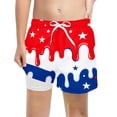 thumbnail image 1 of WEIGFI Toddler Baby Boys Swimwear Swim Trunks Summer Ice Print Elastic Waist Board Shorts Water Play Comfort Relaxed Cool Vacation Bathing Suit,Red,13-14 Years, 1 of 3