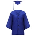 thumbnail image 1 of WEIGFI Toddler Girls Boys Kindergarten Graduation Outfits Cap And Gown With 2026 Tassel Set Preschool Performance Formal Photo Wear Relaxed Beach Sets,Blue,8-9 Years, 1 of 9