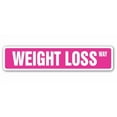 thumbnail image 1 of WEIGHT LOSS Street Sign nutrition diet exercise fitness pounds | Indoor/Outdoor |  30" Wide, 1 of 5