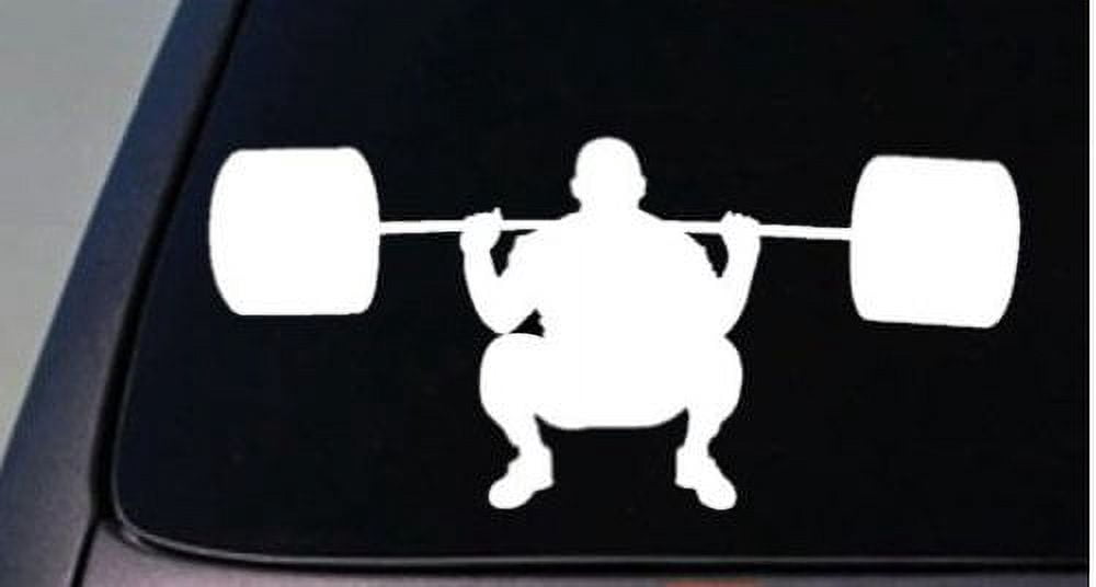 WEIGHTLIFTER STICKER Protein Powder Gym Lift Straps Squat Rack 6 ...