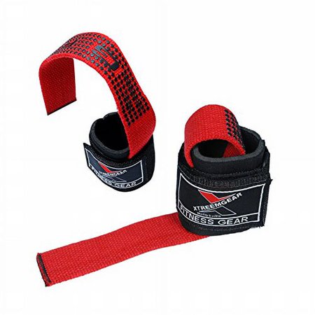 WEIGHTLIFTING BAR STRAPS WRIST SUPPORT WRAP BANDAGE NEOPRENE PAD LG-23