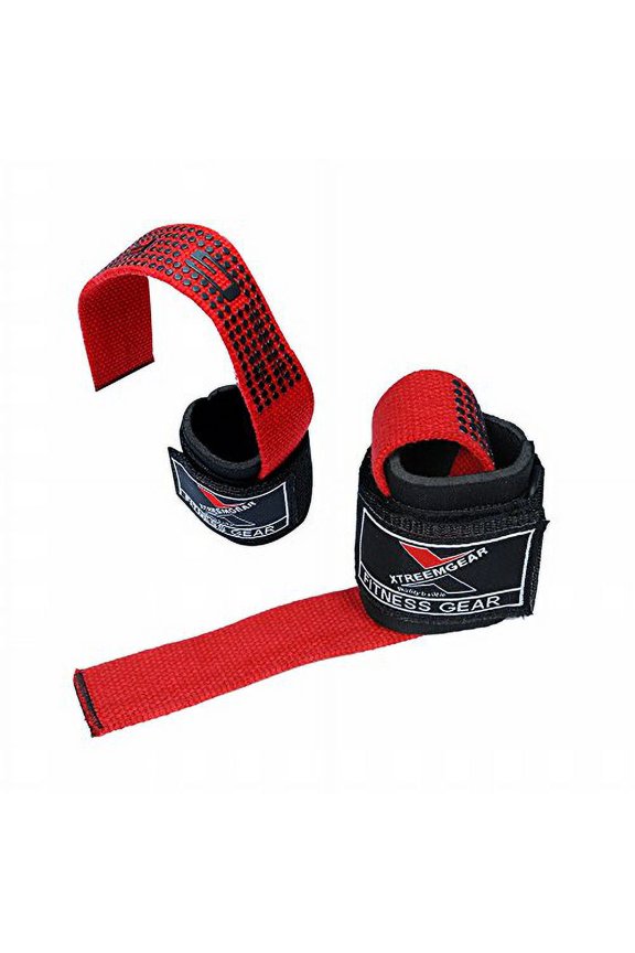 WEIGHTLIFTING BAR STRAPS WRIST SUPPORT WRAP BANDAGE NEOPRENE PAD LG-23