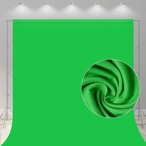 WEIJIEMING Collapsible 7 ft x 10 ft Polyester Chroma Key Backdrop, Green Background Cloth X1