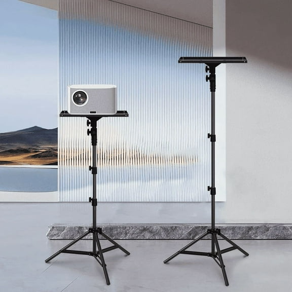 WEIJIEMING Projector Stand Tripod Adjustable, Laptop Height from 23 to 46 inches for Office, Home, Stage, Studio, DJ Racks Holder Mount
