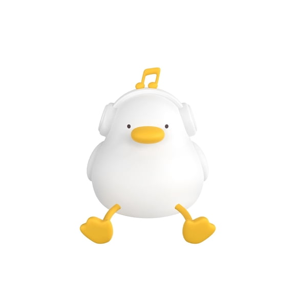 WEIKE Cute duck night light, rechargeable night light, bedside light with touch sensor (warm light)