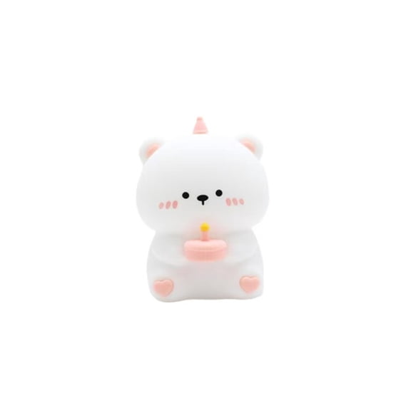 WEIKE Cute night light Portable silicone night light, high-end atmosphere colorful night light