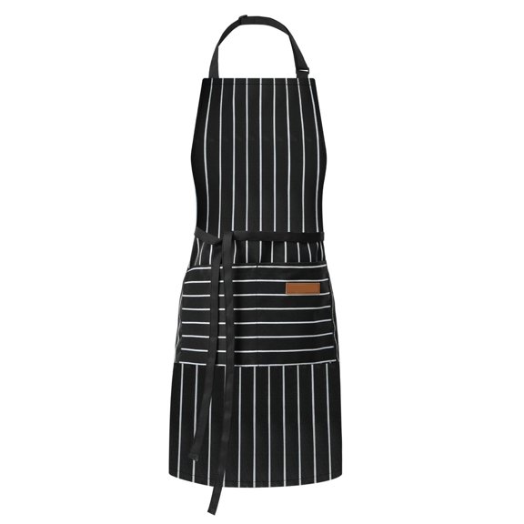 WEIKE Halterneck cooking apron, adjustable neck strap, soft and comfortable fabric, suitable for restaurant kitchens