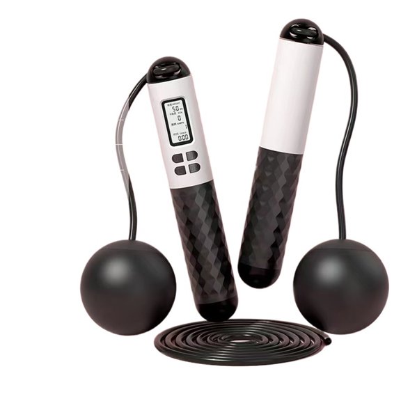 WEIKE Jump rope with counter, cordless weighted jump rope, intelligent weighted jump rope